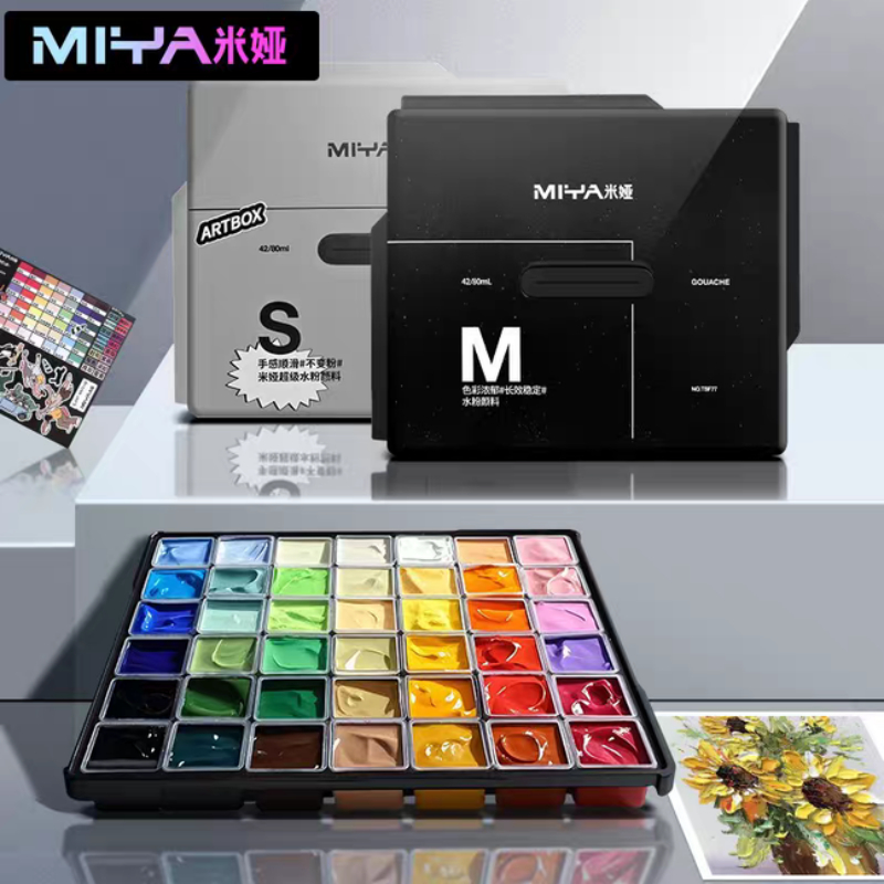 MIYA Conjunto de gelatina de t - Gouache Paint Set avaliação e preço