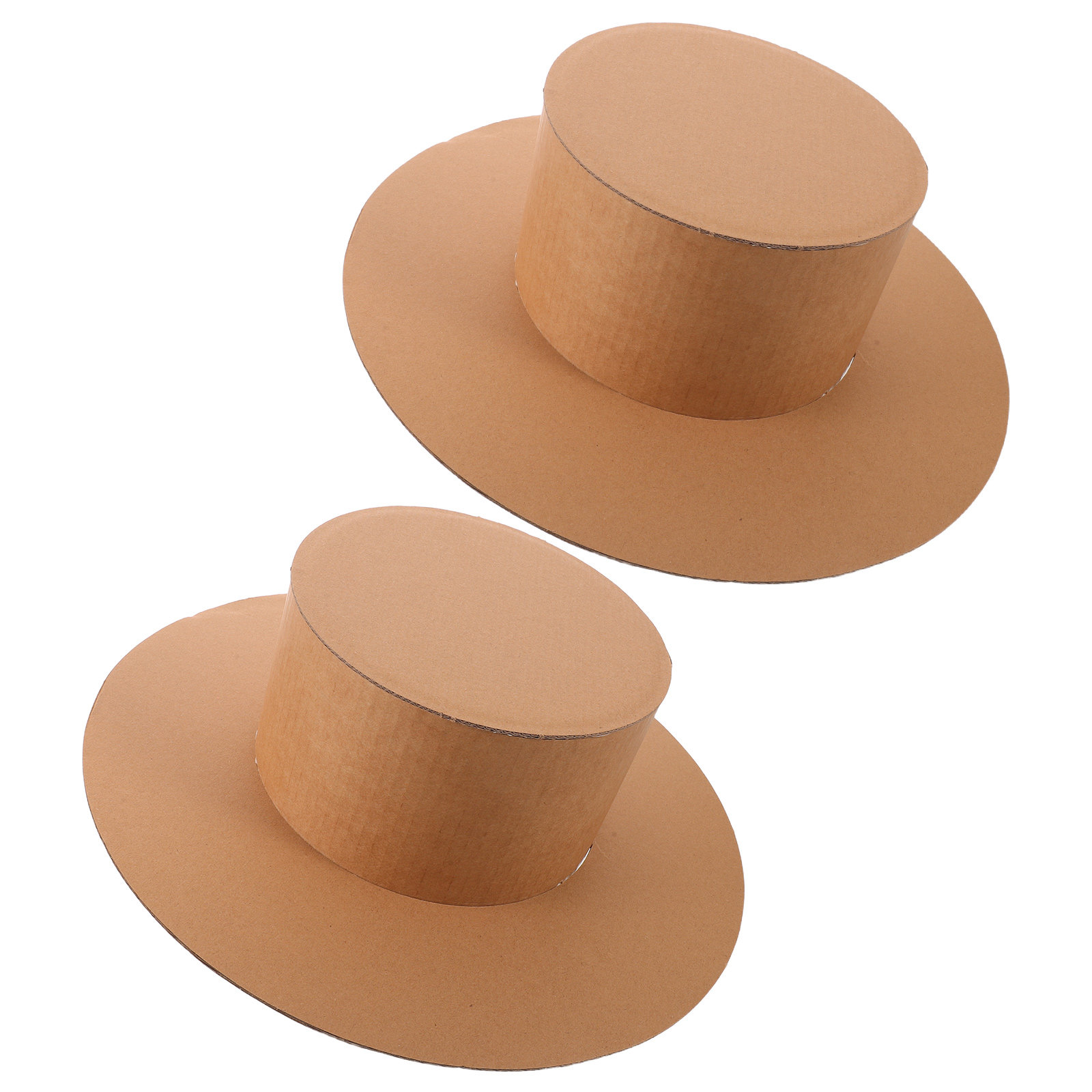2 chapéus de aba larga em bran - Art Craft Cardboard avaliação e preço