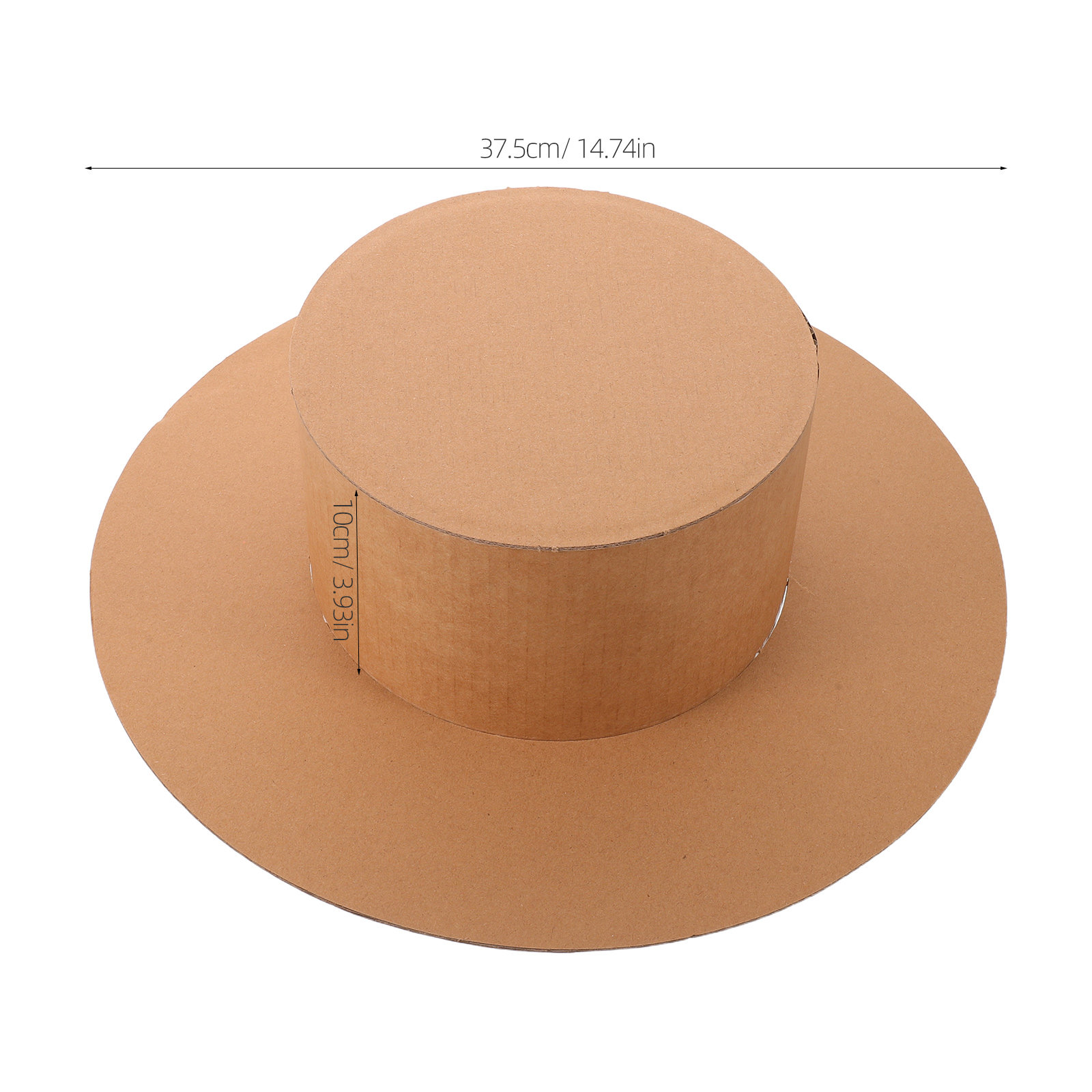 2 chapéus de aba larga em bran - Art Craft Cardboard avaliação e preço