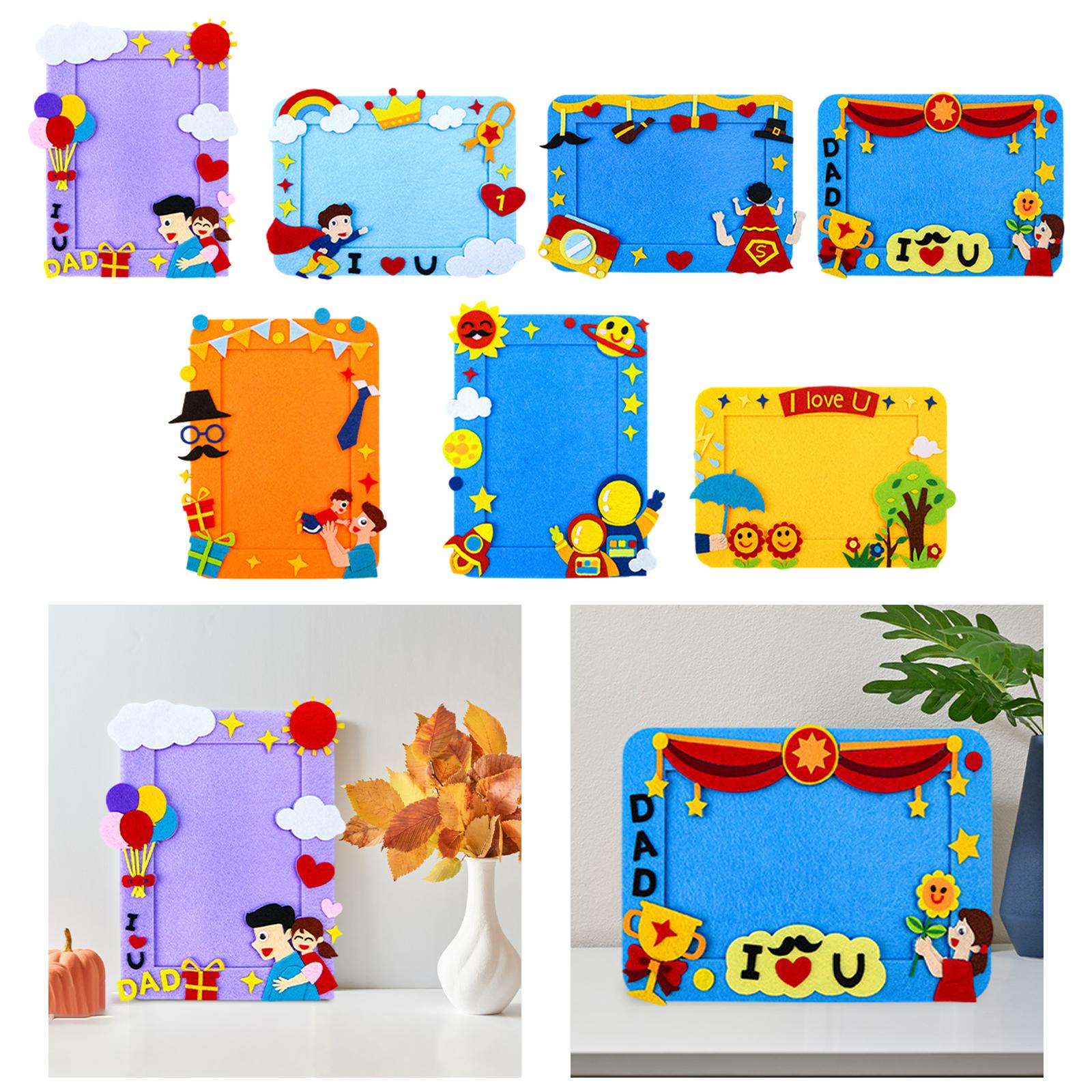 Moldura de fotos DIY, presente - Art And Craft For Father'S Day avaliação e preço