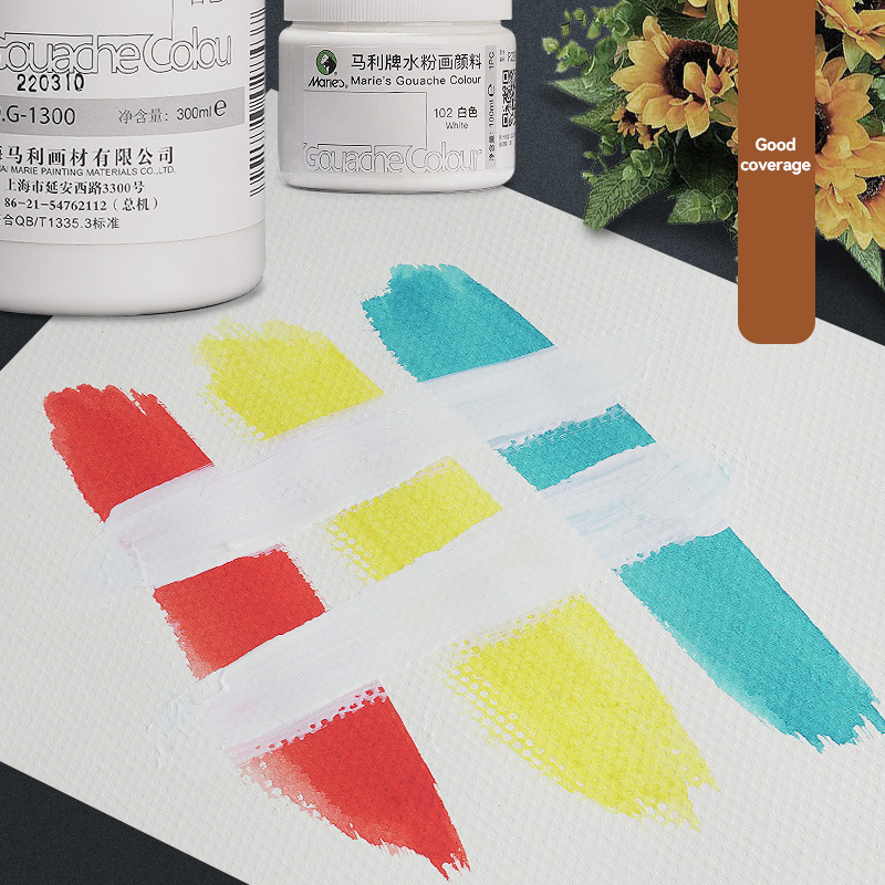 Tinta guache branca 100ml/300m - Gouache Paint Set avaliação e preço