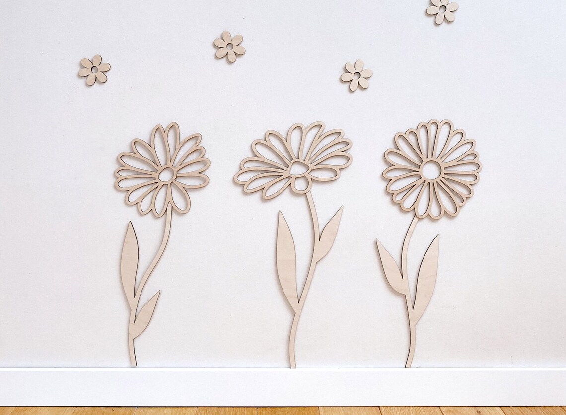 Decoração de parede com flores - Art And Craft For Nursery avaliação e preço